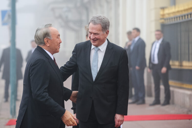 Officielt besök av Kazakstans president Nursultan Nazarbajev den 17. oktober 2018. Foto: Juhani Kandell/Republikens presidents kansli
