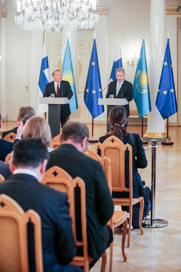 Officielt besök av Kazakstans president Nursultan Nazarbajev den 17. oktober 2018. Foto: Juhani Kandell/Republikens presidents kansli
