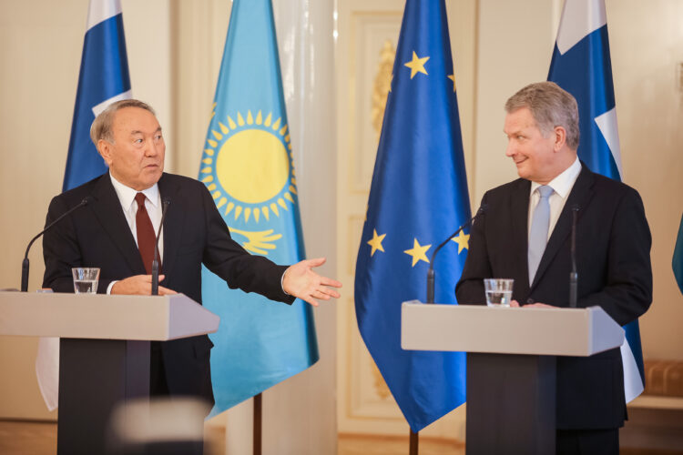 Officielt besök av Kazakstans president Nursultan Nazarbajev den 17. oktober 2018. Foto: Juhani Kandell/Republikens presidents kansli
