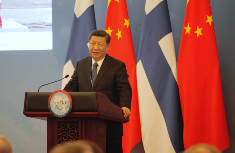 President Xi at the launching event of the China–Finland Year of Winter Sports. Photo: Matti Porre/Office of the President of the Republic