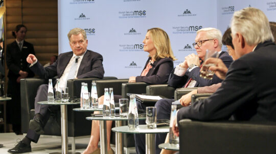 President Niinistö spoke at the panel discussion on arms control at the Munich Security Conference. Photo: Katri Makkonen/Office of the President of the Republic