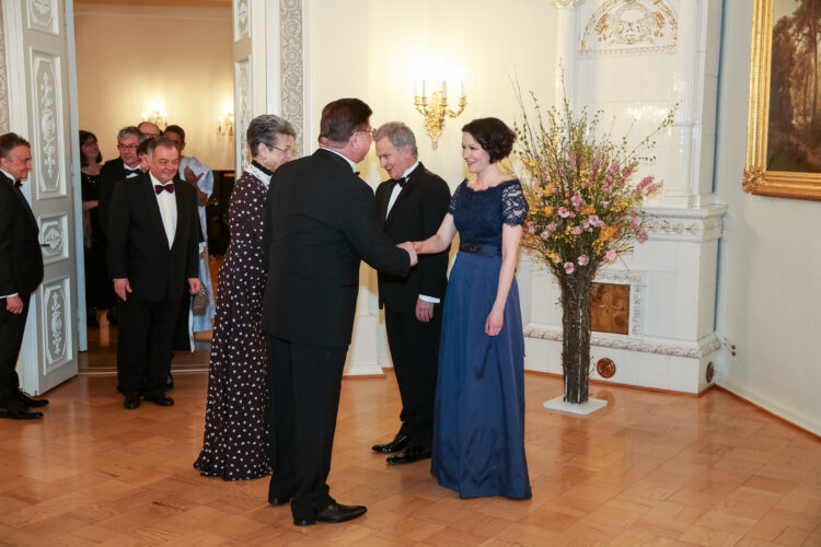 Middagen för den diplomatiska kåren i Presidentens slott den 2 maj 2019. Photo: Juhani Kandell/Office of the President of the Republic of Finland