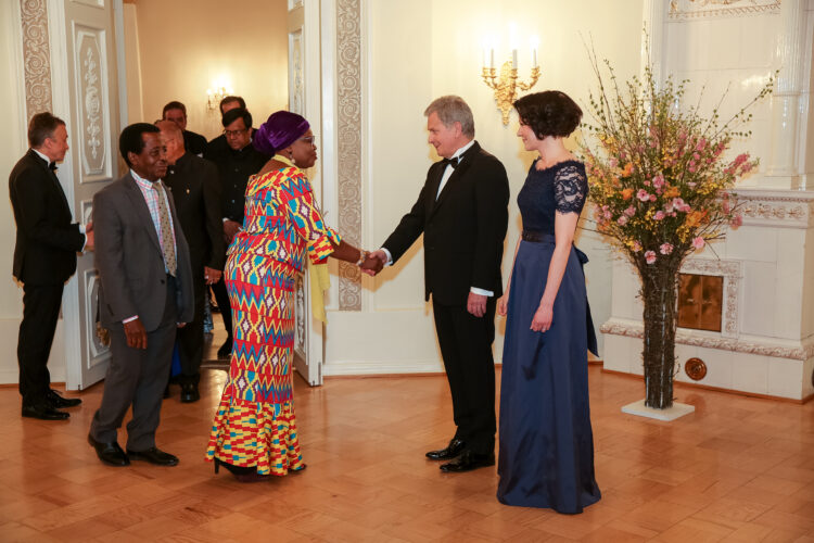 Middagen för den diplomatiska kåren i Presidentens slott den 2 maj 2019. Photo: Juhani Kandell/Office of the President of the Republic of Finland