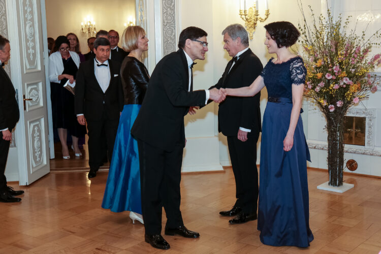Middagen för den diplomatiska kåren i Presidentens slott den 2 maj 2019. Photo: Juhani Kandell/Office of the President of the Republic of Finland