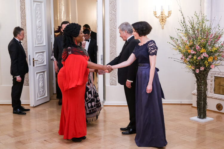 Middagen för den diplomatiska kåren i Presidentens slott den 2 maj 2019. Photo: Juhani Kandell/Office of the President of the Republic of Finland