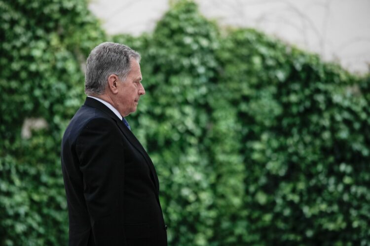 Wreath-laying ceremony at the Monument to the Victims of All Wars in Ljubljana. Photo: Matti Porre/Office of the President of the Republic