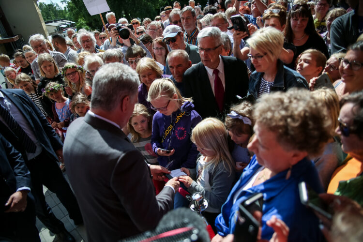 Kansalaistapaamisessa Pälkäneen Kostia-areenalla. Kuva: Matti Porre/Tasavallan presidentin kanslia
