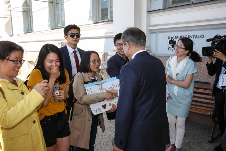 Korean tasavallan presidentin Moon Jae-inin ja rouva Kim Jung-sookin valtiovierailu Suomeen 9.-11.6.2019. Kuva: Juhani Kandell/Tasavallan presidentin kanslia