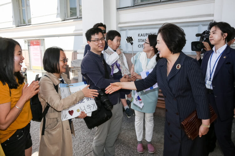 Korean tasavallan presidentin Moon Jae-inin ja rouva Kim Jung-sookin valtiovierailu Suomeen 9.-11.6.2019. Kuva: Juhani Kandell/Tasavallan presidentin kanslia