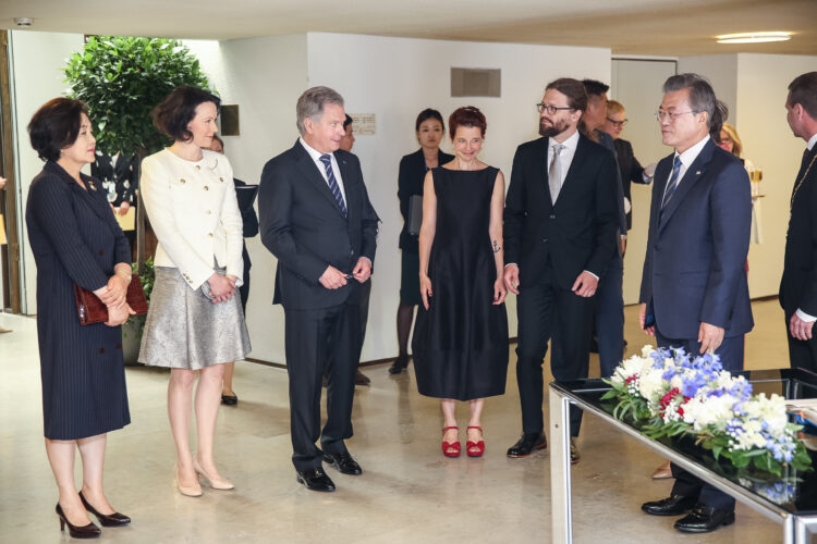 At the lunch provided by the City of Helsinki. Photo: Juhani Kandell/Office of the President of the Republic of Finland