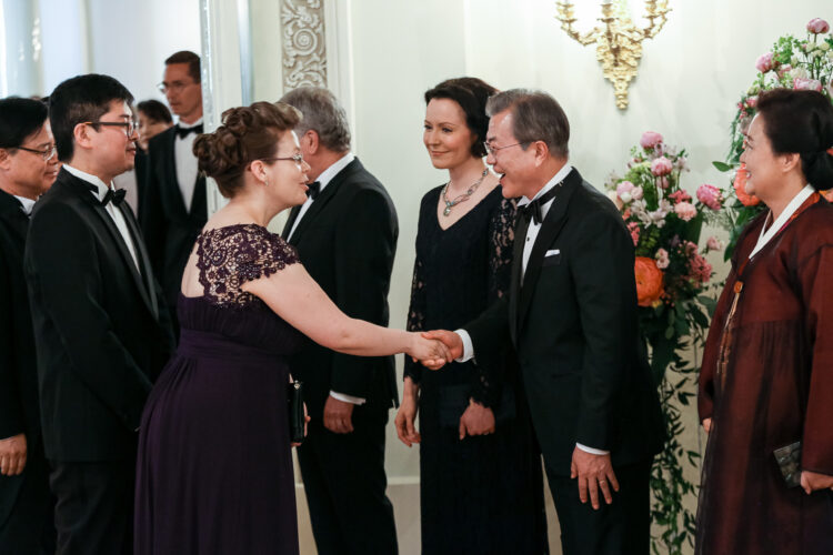 At the dinner in honour of the state visit. Photo: Juhani Kandell/Office of the President of the Republic of Finland
