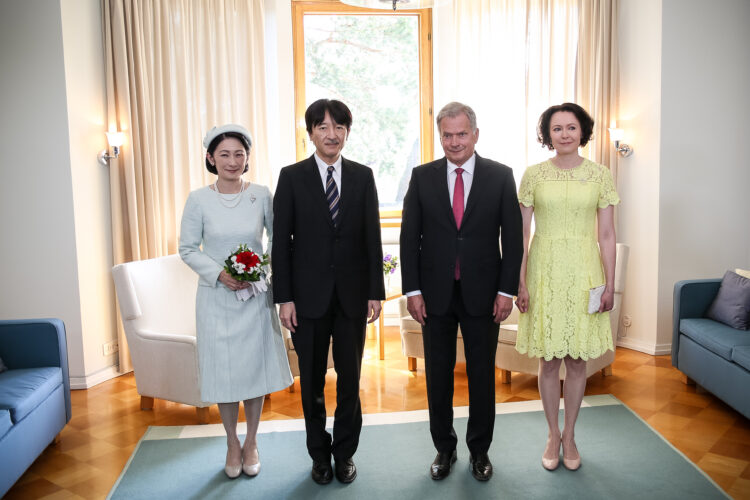 Their Imperial Highnesses Crown Prince Akishino and Crown Princess Kiko of Japan visited Finland on 2–5 July 2019. Photo: Matti Porre/Office of the President of the Republic of Finland