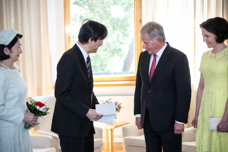 Their Imperial Highnesses Crown Prince Akishino and Crown Princess Kiko of Japan visited Finland on 2–5 July 2019. Photo: Matti Porre/Office of the President of the Republic of Finland