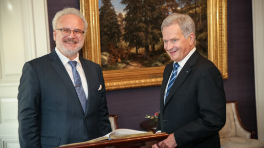 Working visit of President of Latvia Egils Levits on 28 August 2019. Photo: Juhani Kandell/Office of the President of the Republic of Finland