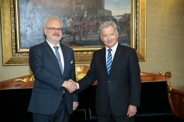 Arbetsbesök av Lettlands president Egils Levits den 28 augusti 2019. Foto: Juhani Kandell/Republikens presidents kansli