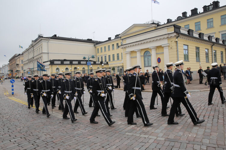 Kadettien nimittämis- ja ylentämistilaisuus Presidentinlinnassa 30.8.2019. Kuva: Juhani Kandell/Tasavallan presidentin kanslia