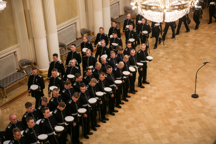 Kadettien nimittämis- ja ylentämistilaisuus Presidentinlinnassa 30.8.2019. Kuva: Matti Porre/Tasavallan presidentin kanslia