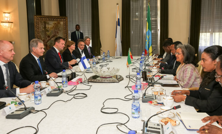 Official visit to Ethiopia on 15-16 October 2019. Photo: Juhani Kandell/Office of the President of the Republic of Finland
