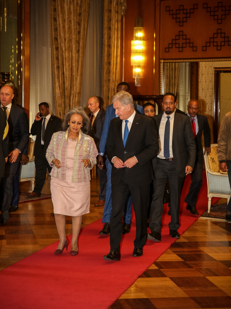 Official visit to Ethiopia on 15-16 October 2019. Photo: Juhani Kandell/Office of the President of the Republic of Finland
