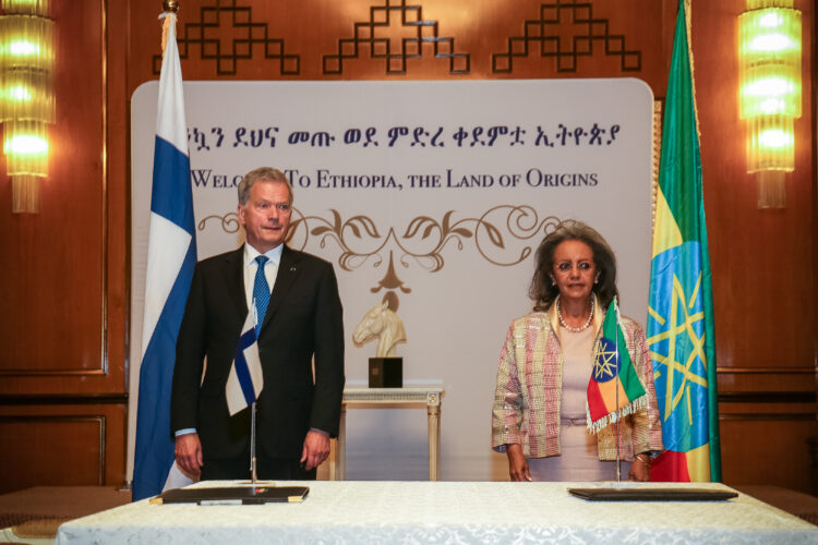 Official visit to Ethiopia on 15-16 October 2019. Photo: Juhani Kandell/Office of the President of the Republic of Finland
