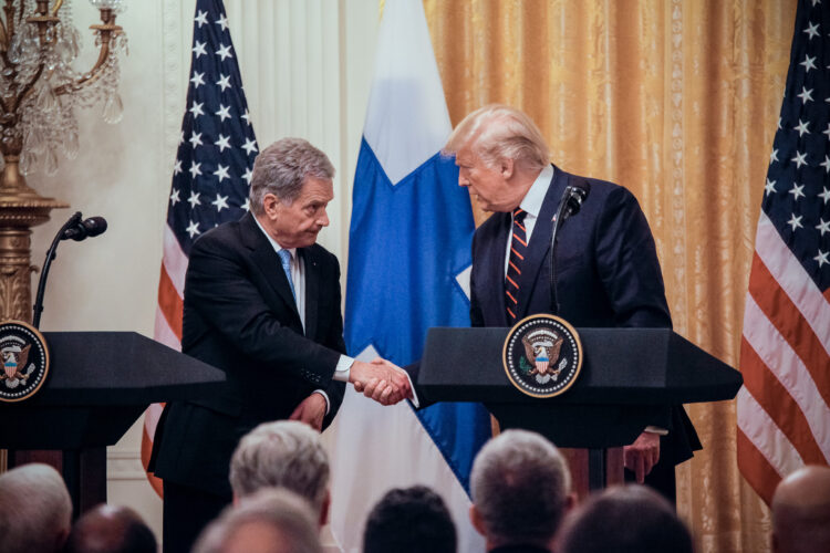 Joint Press Conference of President Niinistö and President Trump in the East Room. Photo: Matti Porre/Office of the President of the Republic of Finland 