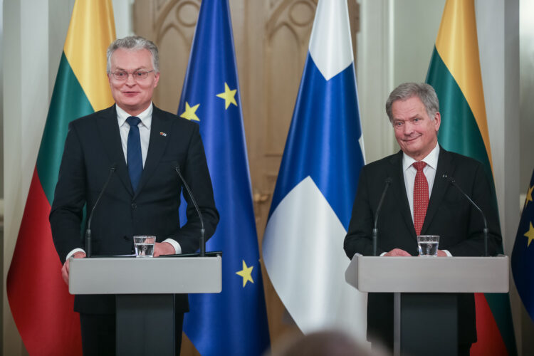 Working visit of President of Lithuania Gitanas Nausėda on 5 November 2019. Photo: Juhani Kandell/Office of the President of the Republic of Finland
