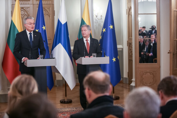 Working visit of President of Lithuania Gitanas Nausėda on 5 November 2019. Photo: Juhani Kandell/Office of the President of the Republic of Finland
