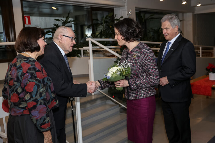 Kaunialan sairaalan joulujuhla 13.12.2019. Kuva: Juhani Kandell/Tasavallan presidentin kanslia
