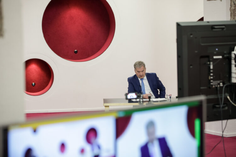 The final event of the President of the Republic of Finland’s Kultaranta discussion tour was held at Aalto University on 28 April 2021. Photo: Matti Porre/Office of the President of the Republic