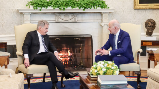 President of the Republic of Finland Sauli Niinistö met President of the United States Joseph R. Biden in Washington D.C. on Friday, 4 March 2022. Photo: Elina Karjalainen/Embassy of Finland, Washington D.C.
