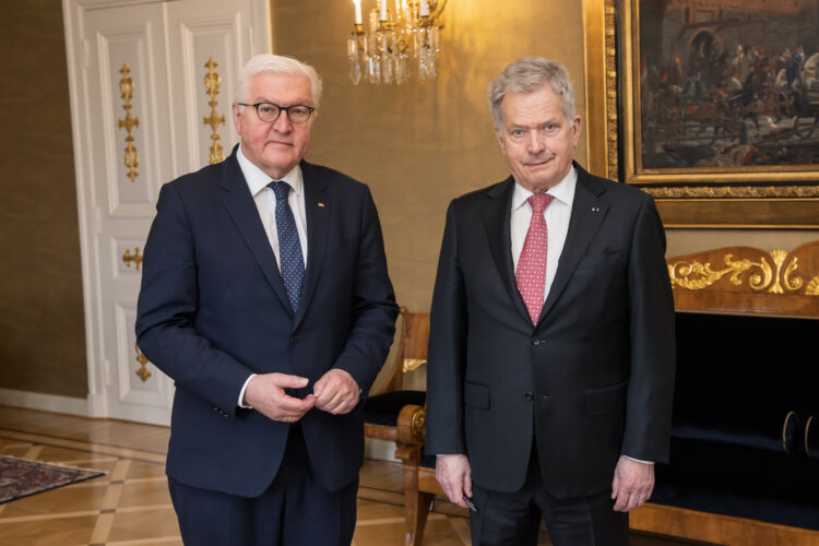 Federal President of the Federal Republic of Germany Frank-Walter Steinmeier made a working visit to Finland on Friday, 8 April 2022. Photo: Matti Porre/Office of the President of the Republic of Finland