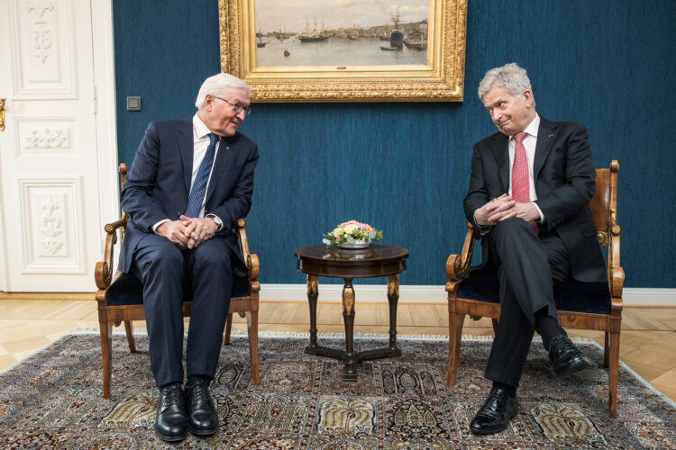 Federal President of the Federal Republic of Germany Frank-Walter Steinmeier made a working visit to Finland on Friday, 8 April 2022. Photo: Matti Porre/Office of the President of the Republic of Finland