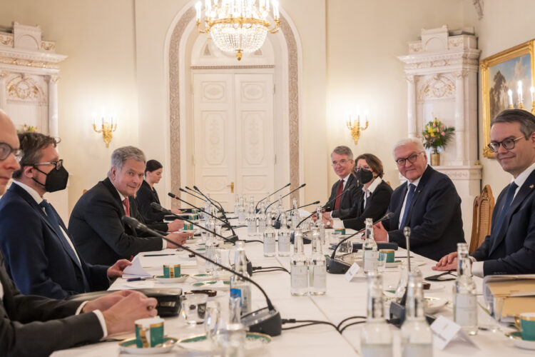 Federal President of the Federal Republic of Germany Frank-Walter Steinmeier made a working visit to Finland on Friday, 8 April 2022. Photo: Matti Porre/Office of the President of the Republic of Finland