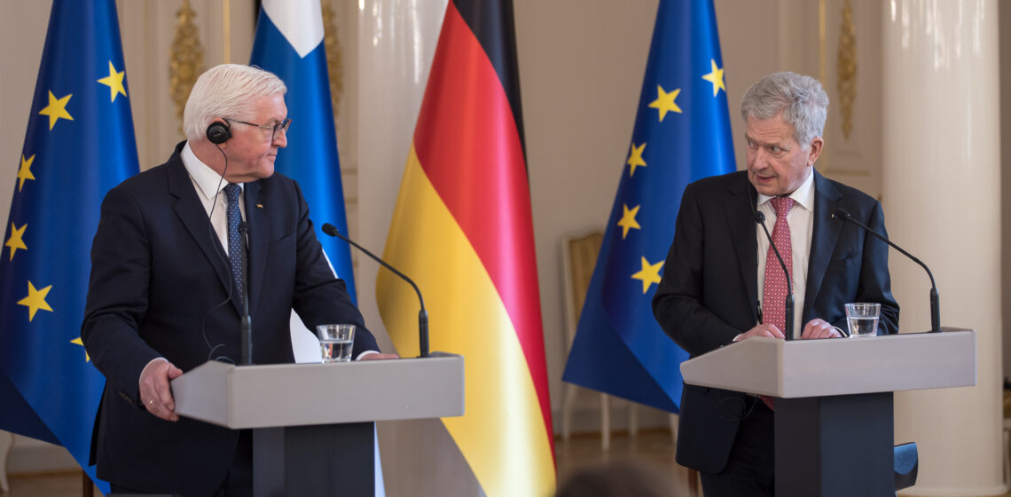 Joint press conference of President Niinistö and Federal President Steinmeier. Photo: Matti Porre/Office of the President of the Republic of Finland