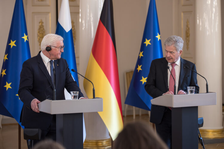Joint press conference of President Niinistö and Federal President Steinmeier. Photo: Matti Porre/Office of the President of the Republic of Finland