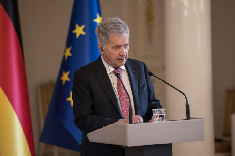 Joint press conference of President Niinistö and Federal President Steinmeier. Photo: Matti Porre/Office of the President of the Republic of Finland