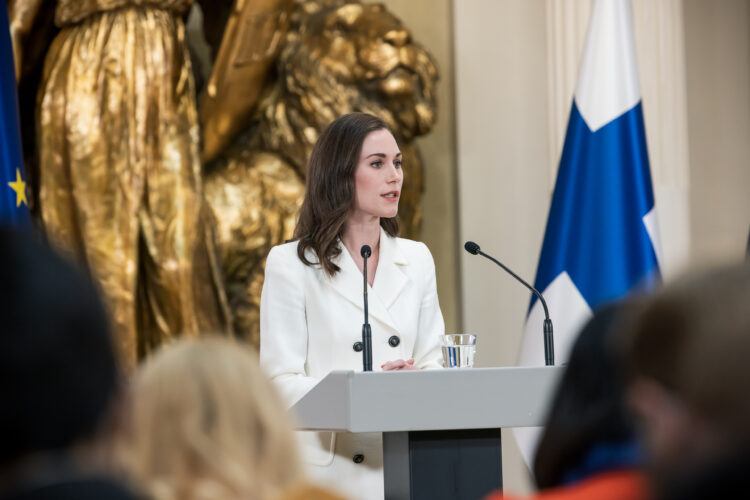 Republikens presidents och statsministers gemensamma presskonferensen den 15 maj 2022. Foto: Matti Porre/Republikens presidents kansli
