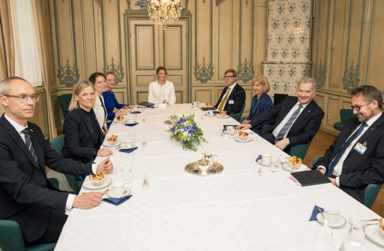 At the official discussions with Prime Minister of Sweden Magdalena Andersson, the topics were the security policy solutions of Finland and Sweden. Photo: Matti Porre/The Office of the President of the Republic of Finland