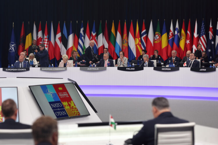 On Wednesday, President Niinistö attended the NATO Summit’s afternoon session. Photo: Juhani Kandell/Office of the President of the Republic of Finland