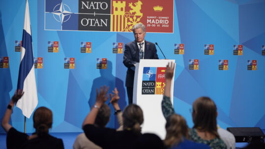 Press conference on Wednesday evening 29 June 2022 in connection with the Summit. Photo: Juhani Kandell/Office of the President of the Republic of Finland