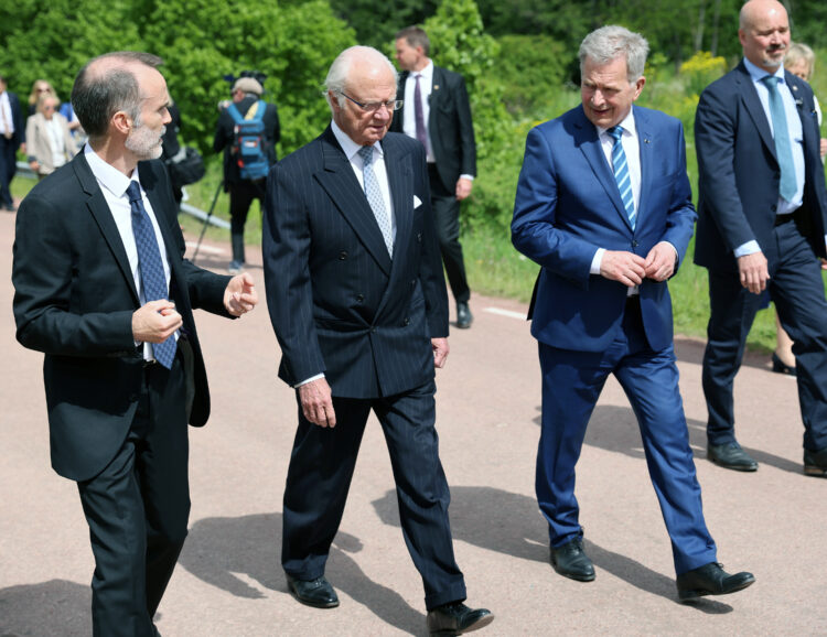 Republikens president Sauli Niinistö och hans maka Jenni Haukio besökte Åland och deltog i 100-årsjubileet av Ålands självstyrelse torsdagen den 9 juni 2022. Foto: Jouni Mölsä/Republikens presidents kansli