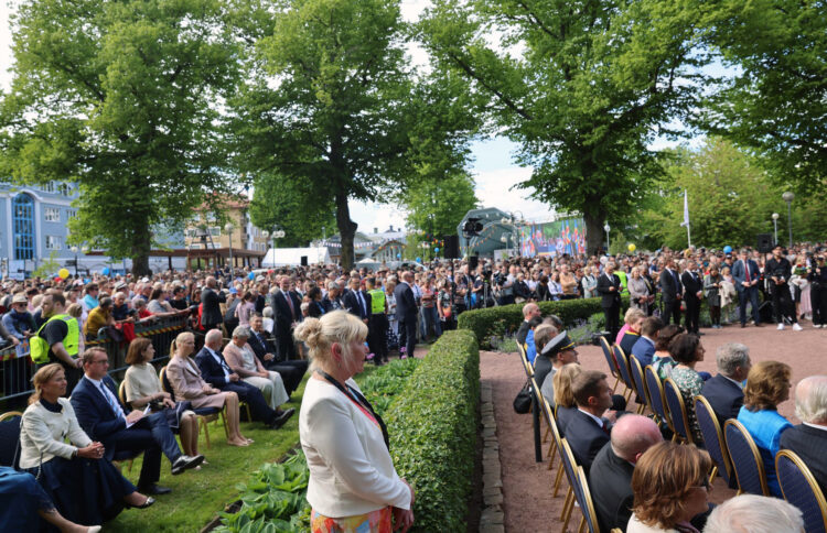 Republikens president Sauli Niinistö och hans maka Jenni Haukio besökte Åland och deltog i 100-årsjubileet av Ålands självstyrelse torsdagen den 9 juni 2022. Foto: Jouni Mölsä/Republikens presidents kansli