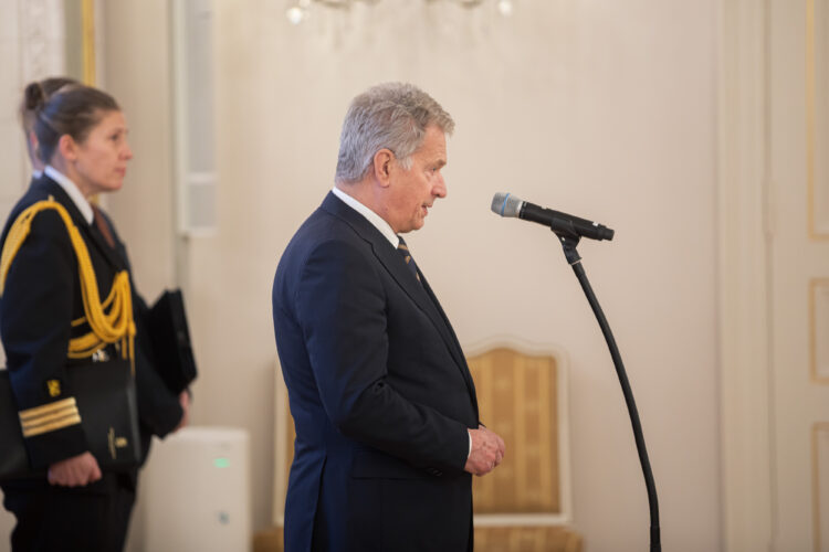Reoublikens president Sauli Niinistö. Foto: Matti Porre/Republikens presidents kansli