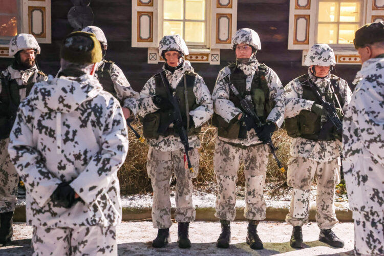 President Sauli Niinistö inspected the Army’s main exercise Kontio 22 in Northern Karelia on 28–29 November 2022. Photo: Jouni Mölsä / Office of the President of the Republic of Finland