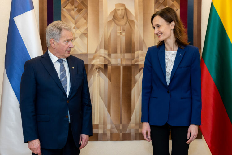 Besök i Litauens parlament och möte med talmannen Viktorija Čmilytė-Nielsen. Foto: Litauens parlament