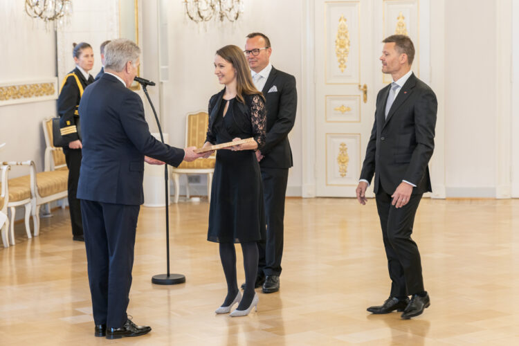 Årets samarbetspris delades ut till Kasvuryhmä Suomi ry. Foto: Matti Porre/Republikens presidents kansli