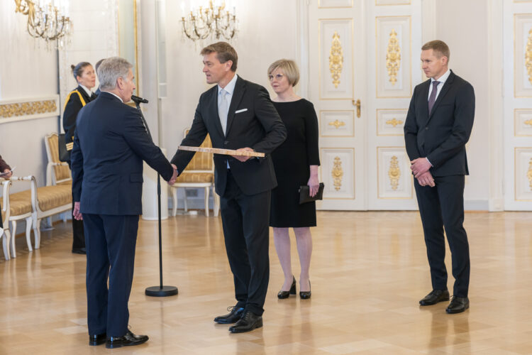 This year was the second time a Long-term International Investor that has created significant economic value for Finnish economy was rewarded. The award went to Andritz Oy. Photo: Matti Porre / Office of the President of the Republic of Finland