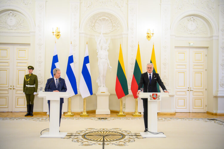 Press conference of the visit. Photo: Robertas Dačkus/Office of the President of Lithuania