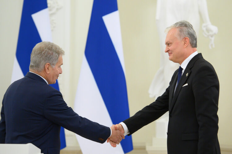 Press conference of the visit. Photo: Robertas Dačkus/Office of the President of Lithuania