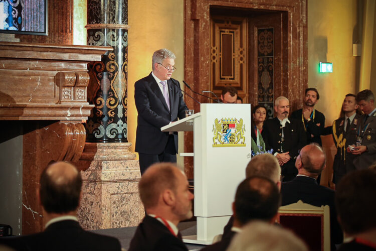 President Niinistö delivered the acceptance speech at the Ewald von Kleist Award ceremony on 18 February 2023. Photo: Riikka Hietajärvi/Office of the President of the Republic of Finland